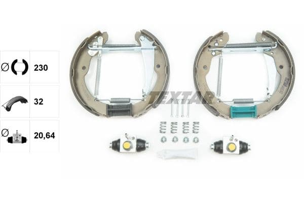 Set saboti frana TEXTAR Shoe Kit Pro 84052402
