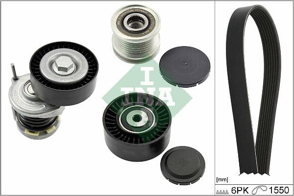 Set curea transmisie cu caneluri Schaeffler INA 529 0586 20
