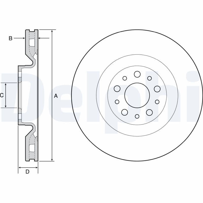 Disc frana DELPHI BG4556