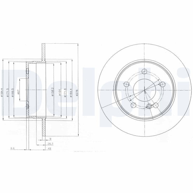 Disc frana DELPHI BG4152