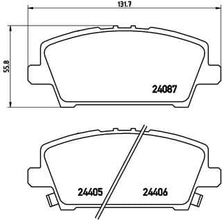 set placute frana,frana disc BREMBO PRIME LINE P 28 037