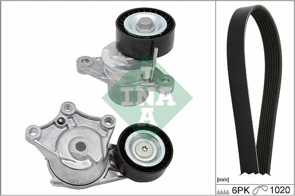 Set curea transmisie cu caneluri Schaeffler INA 529 0323 10