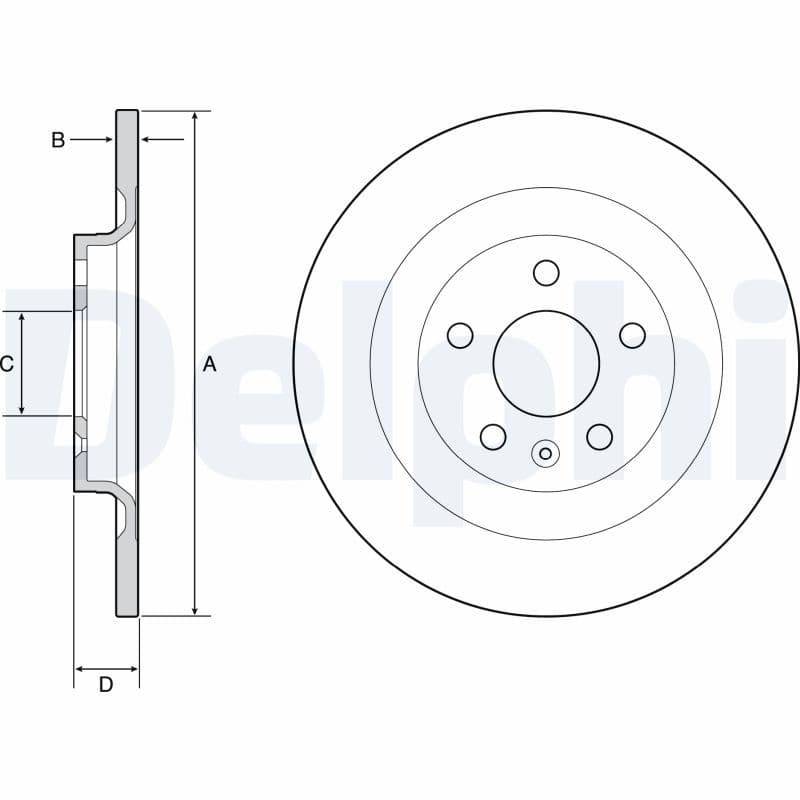 Disc frana DELPHI BG4966C