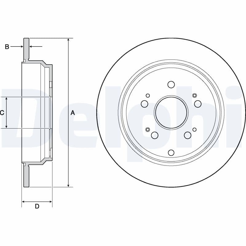 Disc frana DELPHI BG4694C