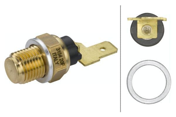 senzor,temperatura ulei HELLA 6PT 009 107-691