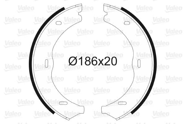 Set saboti frana, frana de mana VALEO 564145