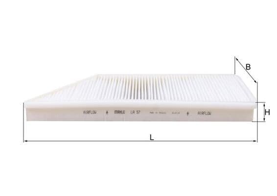 Filtru, aer habitaclu MAHLE LA 57