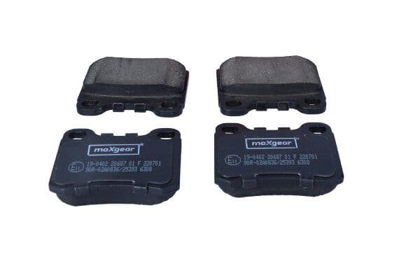 set placute frana,frana disc MAXGEAR 19-0402