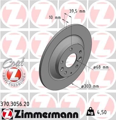 Disc frana ZIMMERMANN COAT Z 370.3056.20