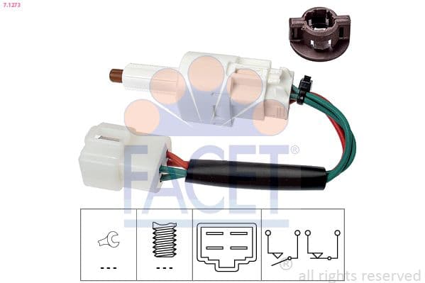 Comutator lumini frana FACET Made in Italy - OE Equivalent 7.1273