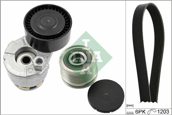 Set curea transmisie cu caneluri Schaeffler INA 529 0009 20