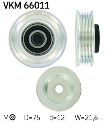 Intinzator curea, curea distributie SKF VKM 66011
