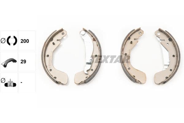 Set saboti frana TEXTAR 91058100