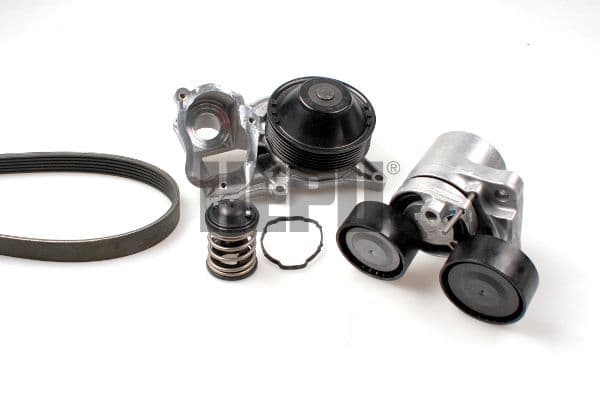 Pompa apa + Set curea transmisie cu caneluri HEPU PK04241TH