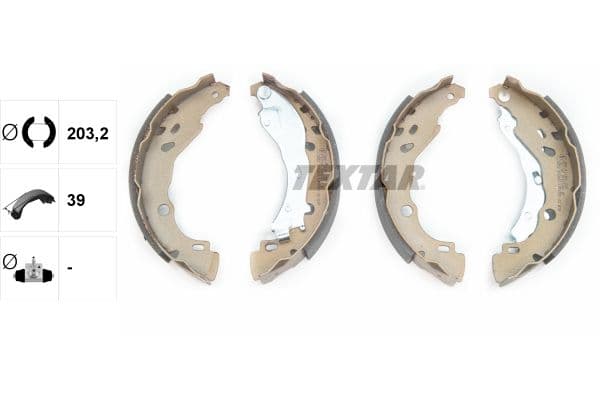 Set saboti frana TEXTAR 91061600