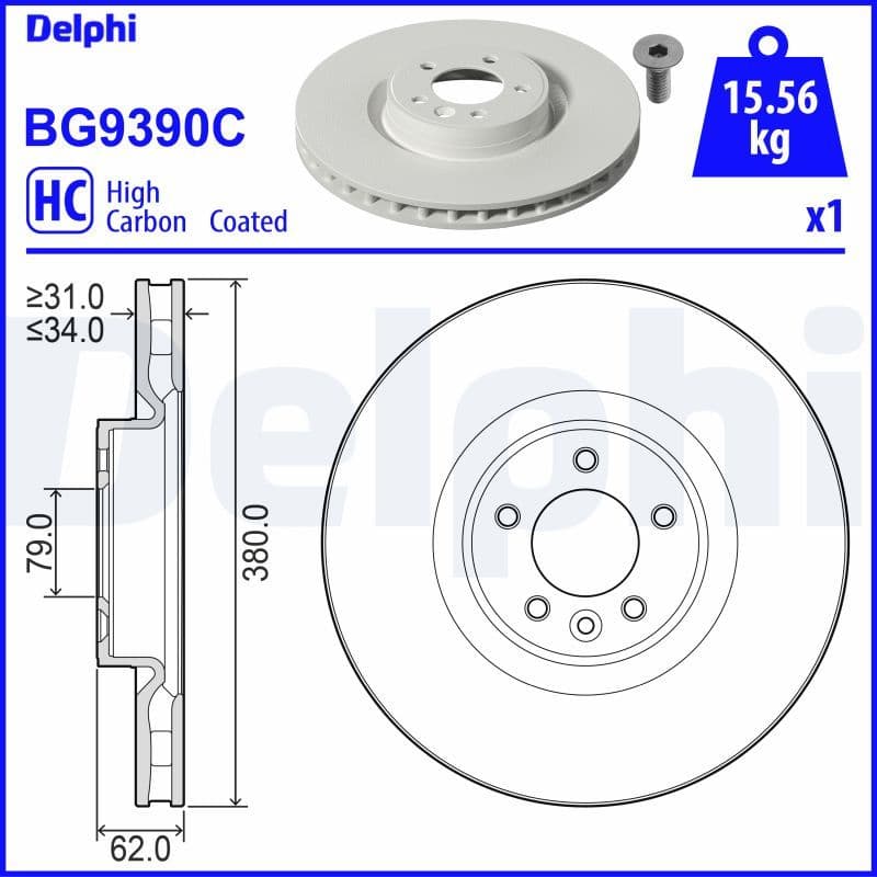 Disc frana DELPHI BG9390C
