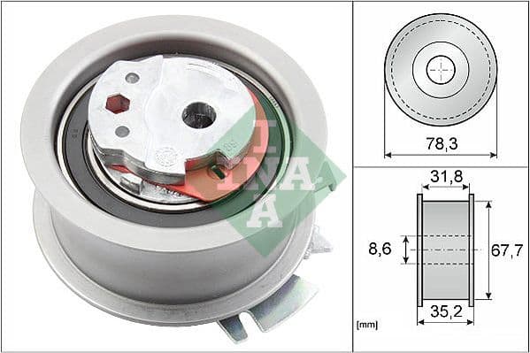 rola intinzator,curea distributie Schaeffler INA 531 0628 30