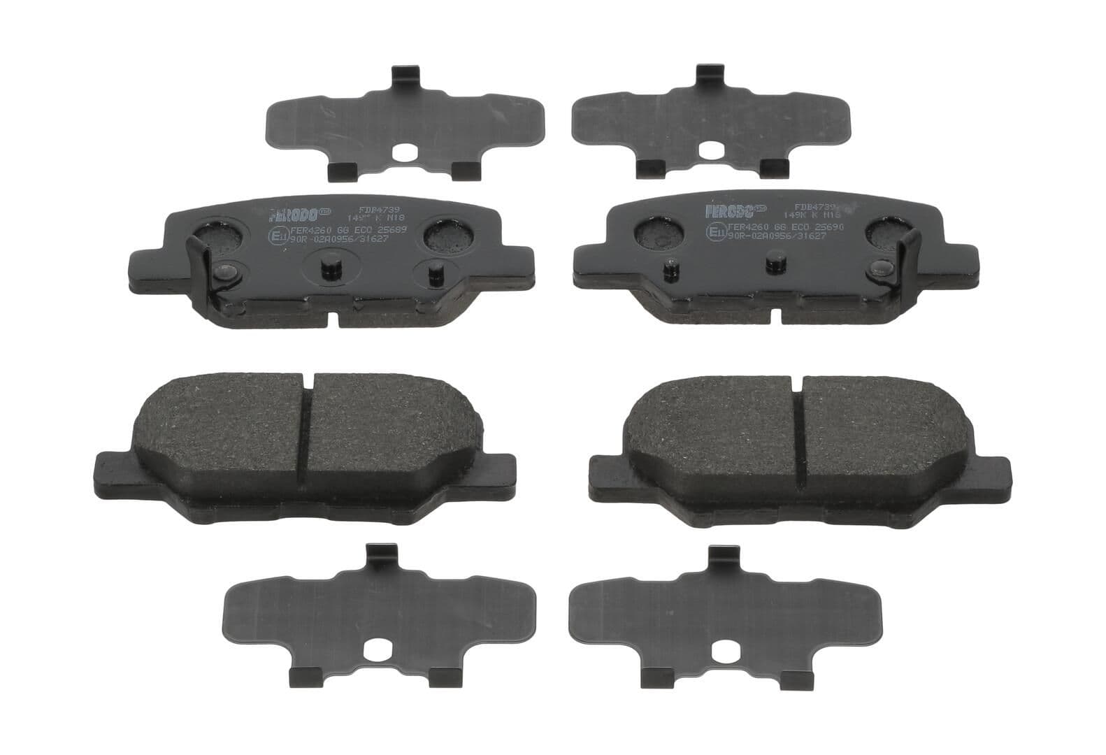 set placute frana,frana disc FERODO PREMIER ECO FRICTION FDB4739