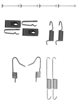 set accesorii, saboti frana parcare TEXTAR 97036900