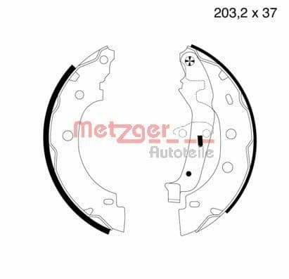 Set saboti frana METZGER MG 706