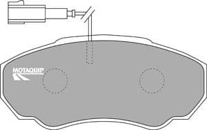 set placute frana,frana disc MOTAQUIP LVXL1035