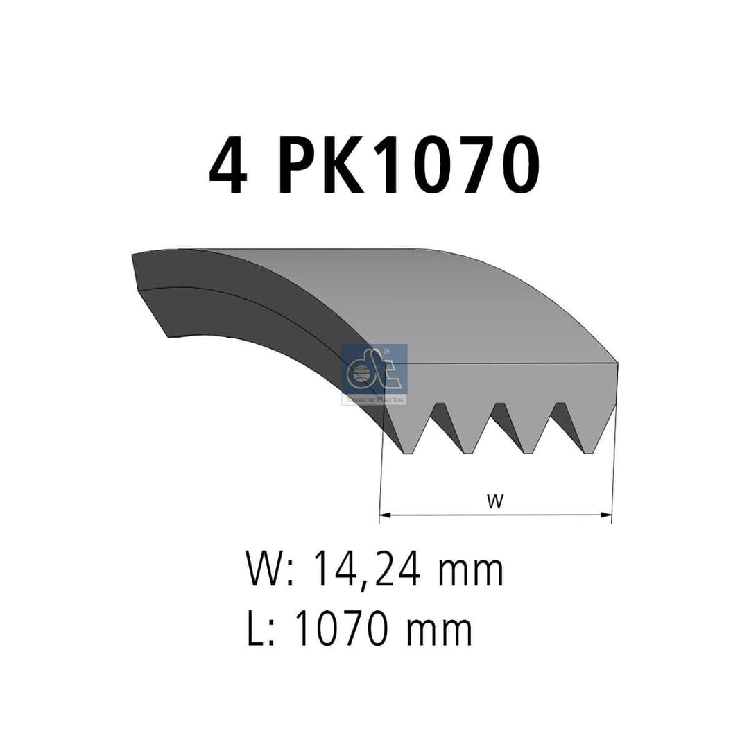 Curea transmisie cu caneluri DT Spare Parts 7.54803