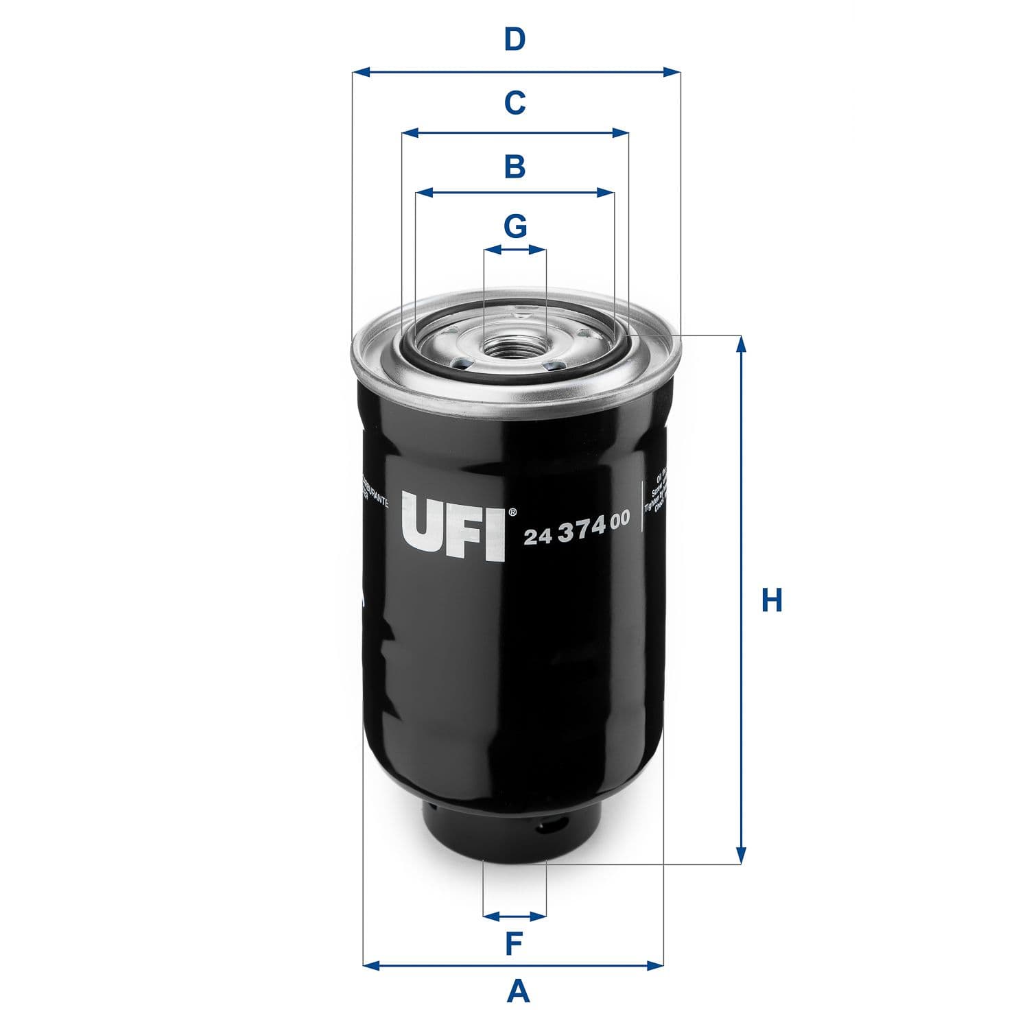 filtru combustibil UFI 24.374.00