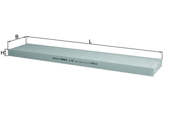 Filtru, aer habitaclu MAHLE LA 226