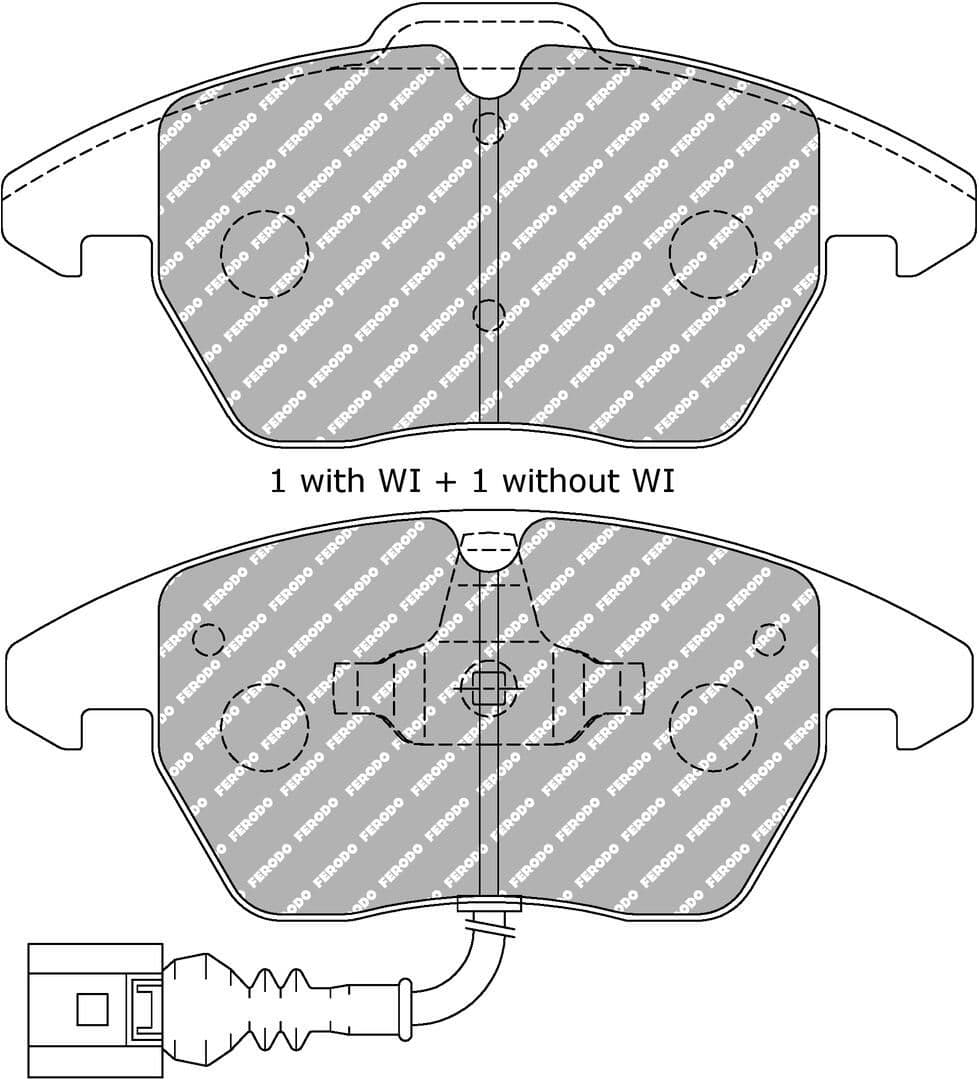 set placute frana,frana disc FERODO FDS1641