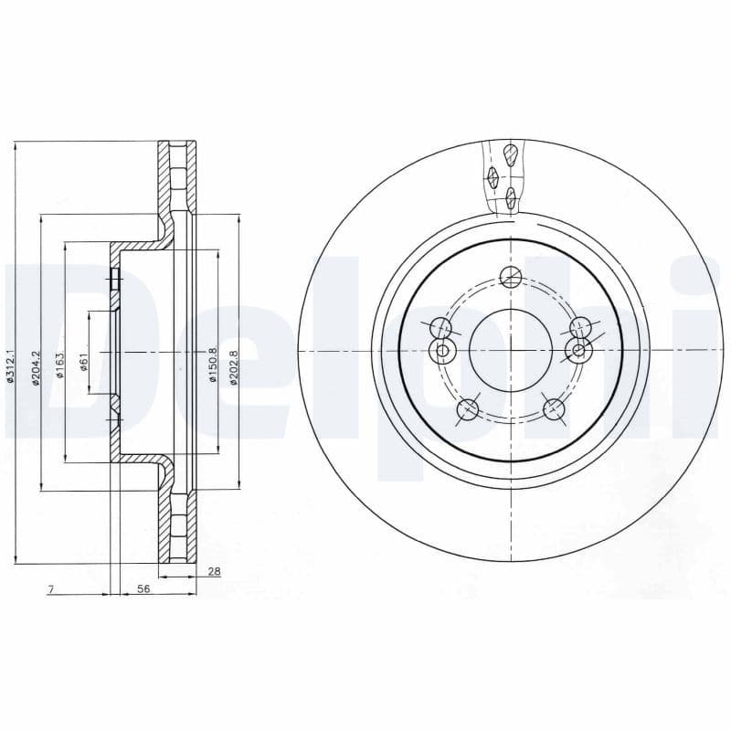 Disc frana DELPHI BG4111