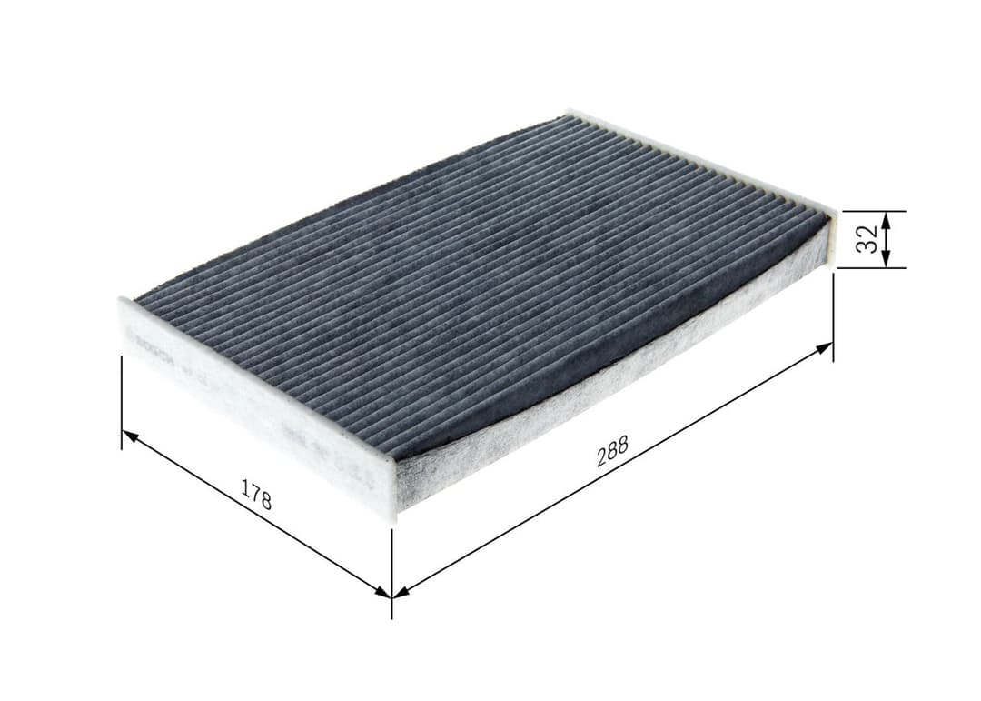 Filtru, aer habitaclu BOSCH 1 987 435 591