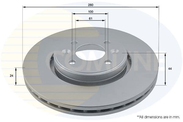 Disc frana COMLINE ADC1517V