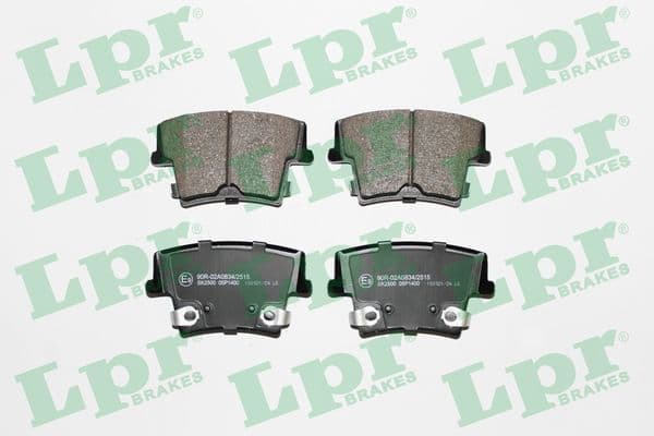 set placute frana,frana disc LPR 05P1400