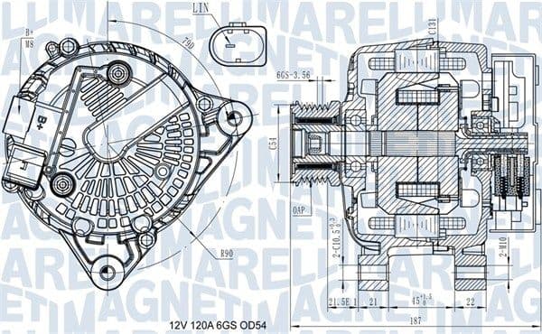 Generator / Alternator MAGNETI MARELLI 063731545910