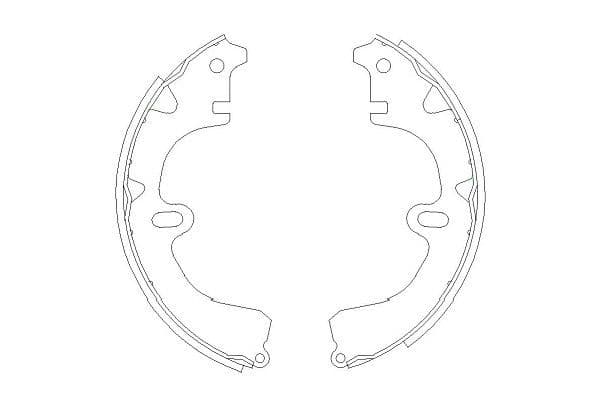 Set saboti frana KAVO PARTS KBS-9918