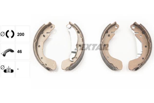 Set saboti frana TEXTAR 91058200