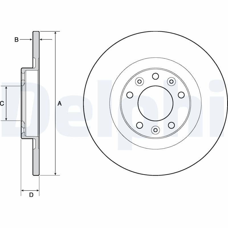 Disc frana DELPHI BG4662C