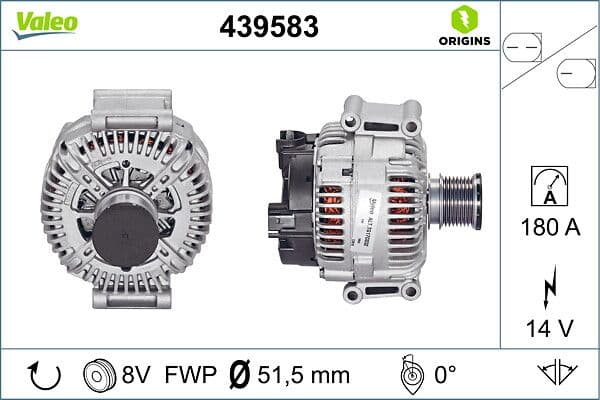 Generator / Alternator VALEO 439583