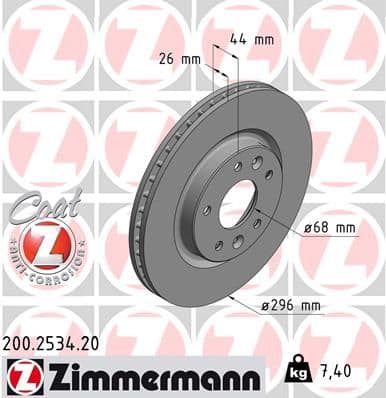 Disc frana ZIMMERMANN COAT Z 200.2534.20