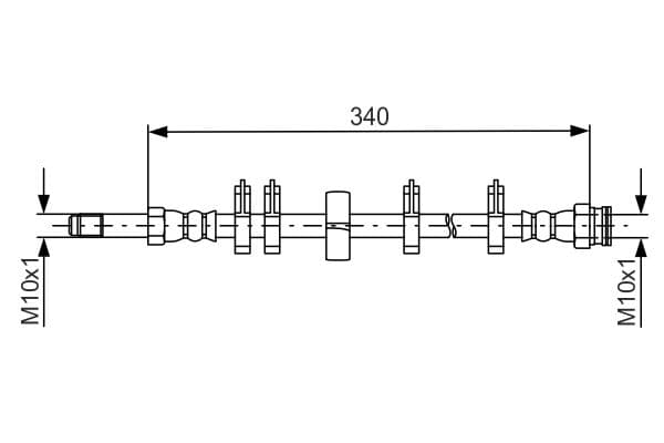 Furtun frana BOSCH 1 987 481 667