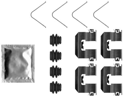 Set accesorii, placute frana TEXTAR 82553500