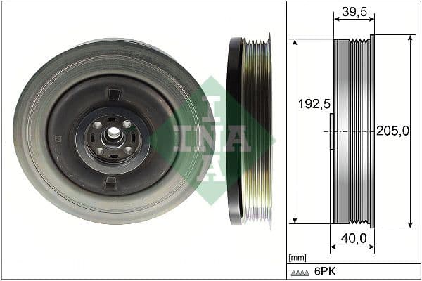 Fulie curea, arbore cotit Schaeffler INA 544 0503 10