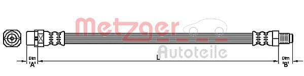 Furtun frana METZGER 4111099