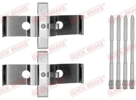 Set accesorii, placute frana QUICK BRAKE 109-1796