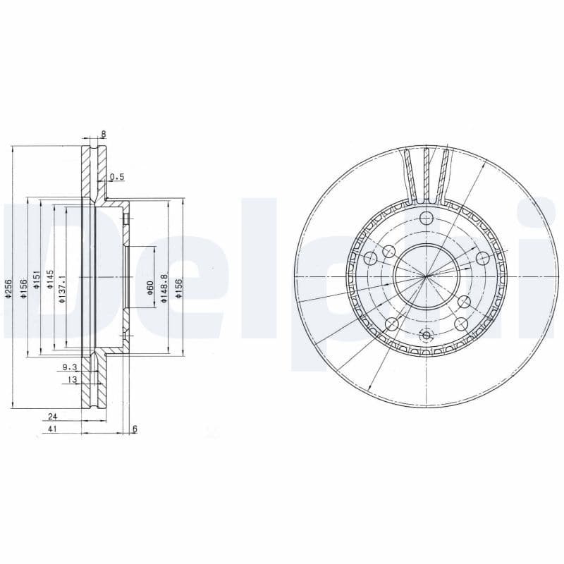 Disc frana DELPHI BG3531