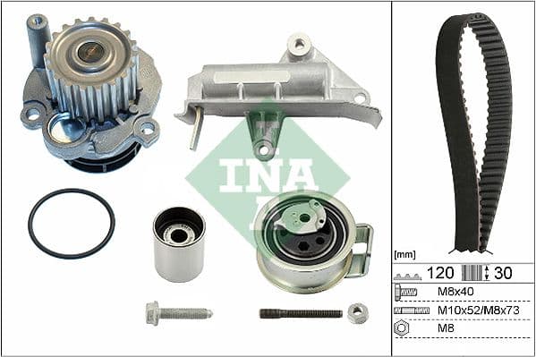 Set pompa apa + curea dintata Schaeffler INA 530 0177 30