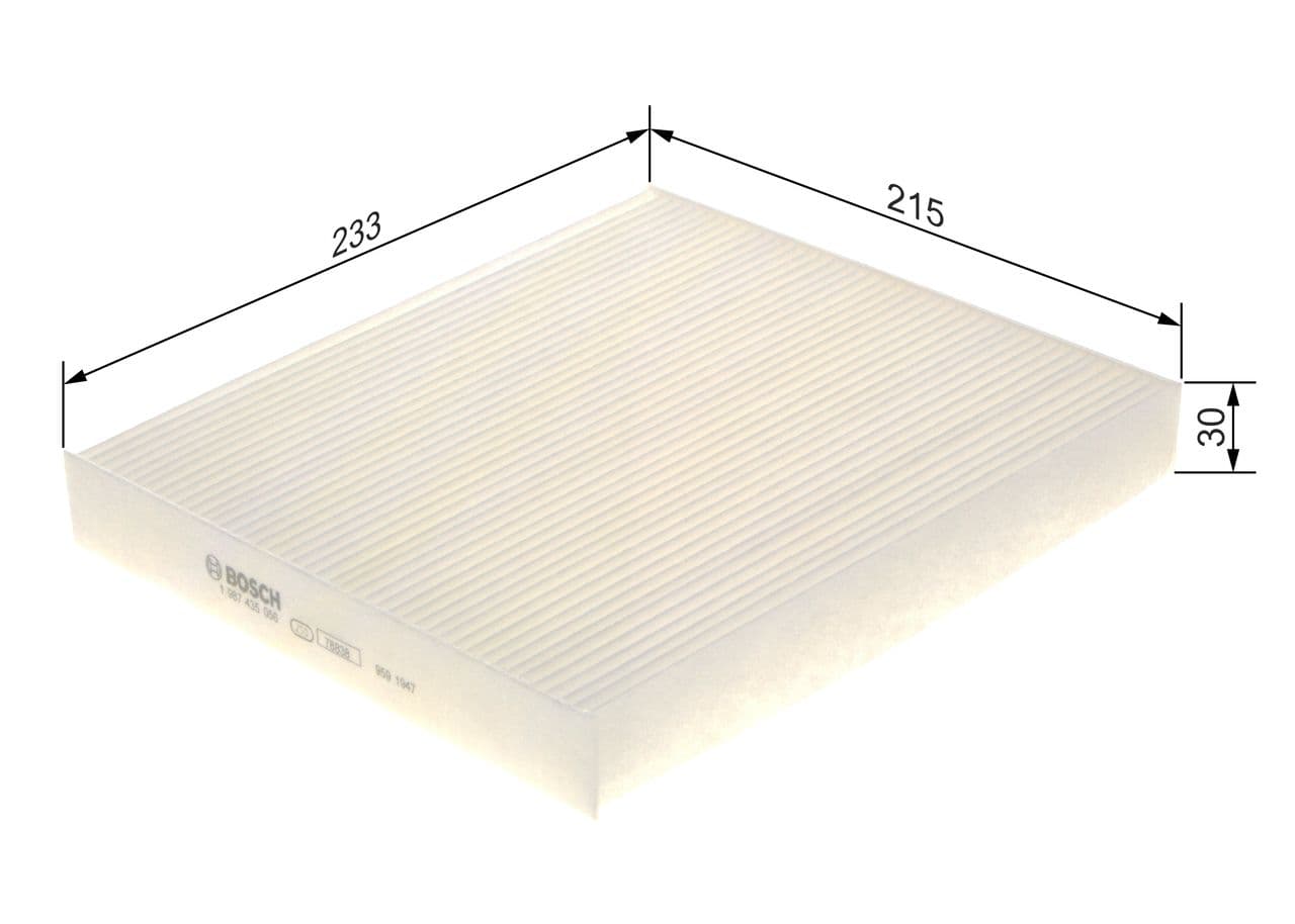 Filtru, aer habitaclu BOSCH 1 987 435 056