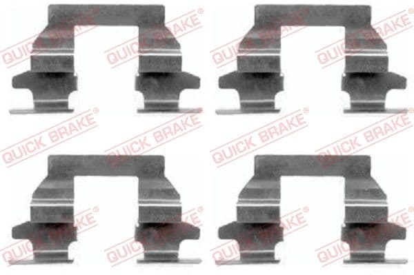 Set accesorii, placute frana QUICK BRAKE 109-1625