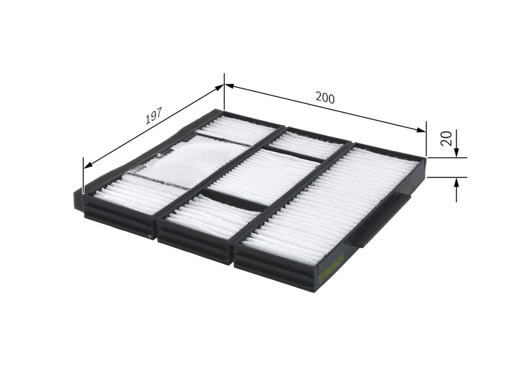 Filtru, aer habitaclu BOSCH 1 987 432 155