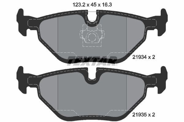 set placute frana,frana disc TEXTAR Q+ 2193404